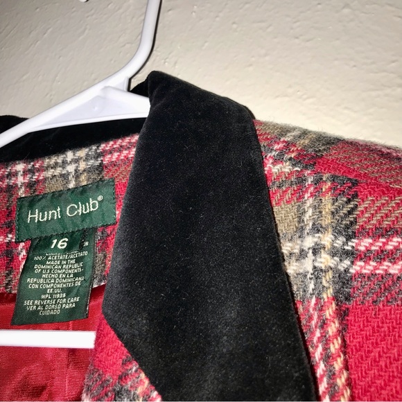 Hunt Club Jackets & Coats Vtg 8s90s Festive Plaid Button
